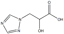 2-HYDROXY-3-(1H-1,2,4-TRIAZOL-1-YL)PROPANOIC ACID 结构式