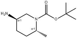 tert-butyl trans-5-amino-2-methylpiperidine-1-carboxylate 结构式