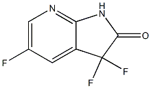 3,3,5-三氟-1,3-二氢-2H-吡咯并[2,3-B]吡啶-2-酮 结构式