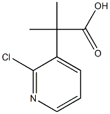 2-(2-chloropyridin-3-yl)-2-methylpropanoic acid 结构式