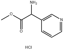 甲基 2-氨基-2-(吡啶-3-基)醋酸盐二盐酸 结构式