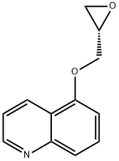 (R)-5-(OXIRAN-2-YLMETHOXY)QUINOLINE 结构式