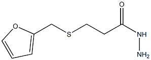 3-(furan-2-ylmethylthio)propanehydrazide 结构式