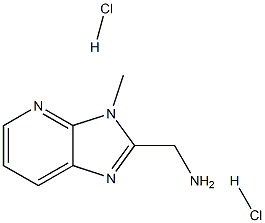 {3-甲基-3H-咪唑并[4,5-B]吡啶-2-基}甲胺二盐酸 结构式