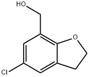 (5-氯-2,3-二氢苯并呋喃-7-基)甲醇 结构式