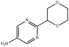 2-(1,4-dioxan-2-yl)pyrimidin-5-amine 结构式