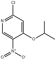 2-CHLORO-5-NITRO-4-(PROPAN-2-YLOXY)PYRIDINE 结构式