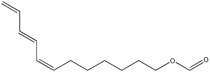 7,9,11-Dodecatrien-1-ol,formate,(7Z,9E)- 结构式