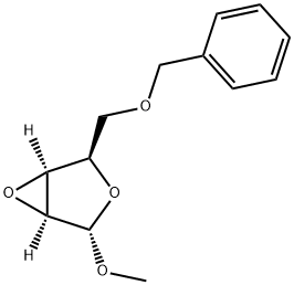 (1S,2R,4S,5S)-2-((benzyloxy)methyl)-4-methoxy-3,6-dioxabicyclo[3.1.0]hexane 结构式