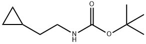 (2-环丙基乙基)氨基甲酸叔丁酯 结构式