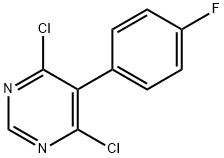 4,6-dichloro-5-(4-fluorophenyl)pyrimidine 结构式