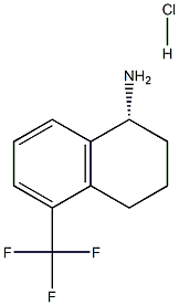 (R)-5-(trifluoromethyl)-1,2,3,4-tetrahydronaphthalen-1-amine hydrochloride 结构式