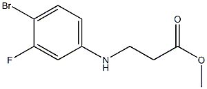 methyl 3-((4-bromo-3-fluorophenyl)amino)propanoate 结构式