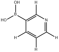 3-PYRIDINE-D4-BORONIC ACID 结构式