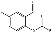2-(difluoromethoxy)-5-methylbenzaldehyde 结构式