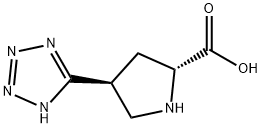 (2R,4S)-4-(1H-1,2,3,4-tetrazol-5-yl)pyrrolidine-2-carboxylic acid 结构式
