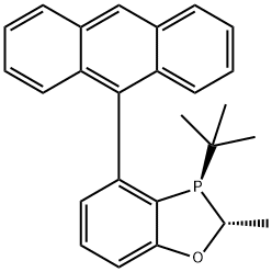 (2R,3R)-4-(蒽-9-基)-3-(叔丁基)-2-甲基-2,3-二氢苯并[D][1,3]氧杂磷杂环戊烯 结构式