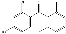 (2,4-dihydroxyphenyl)(2,6-dimethylphenyl)methanone 结构式