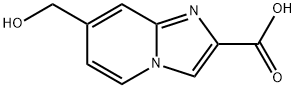 7-(HYDROXYMETHYL)IMIDAZO[1,2-A]PYRIDINE-2-CARBOXYLIC ACID 结构式