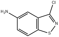 3-CHLORO-1,2-BENZISOTHIAZOL-5-AMINE 结构式