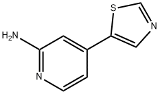 2-Amino-4-(thiazol-5-yl)pyridine 结构式