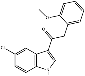 1-(5-chloro-1H-indol-3-yl)-2-(2-methoxyphenyl)ethan-1-one 结构式
