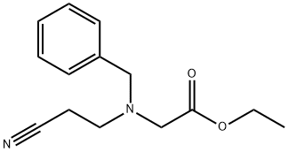 2-[苄基(2-氰乙基)氨基]乙酸乙酯 结构式