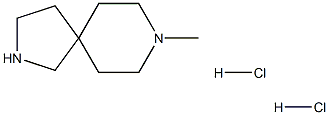 8-METHYL-2,8-DIAZASPIRO[4.5]DECANE DIHYDROCHLORIDE 结构式