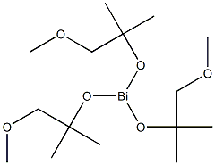 三(1-甲氧基-2-甲基-2-丙氧基)铋, 99.99% (METALS BASIS) 结构式