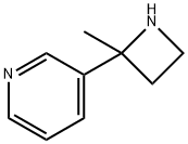 Pyridine, 3-(2-methyl-2-azetidinyl)- 结构式