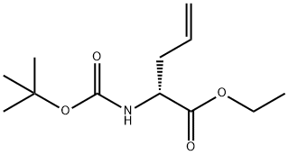 (2R)-2-tert-Butoxycarbonylamino-pent-4-enoic acid ethyl ester 结构式