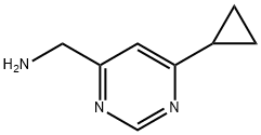 (6-CYCLOPROPYLPYRIMIDIN-4-YL)METHANAMINE 结构式