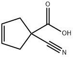 1-氰基环戊-3-烯-1-羧酸 结构式
