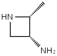 3-Azetidinamine, 2-methyl-,cis- 结构式