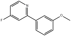 4-Fluoro-2-(3-methoxyphenyl)pyridine 结构式