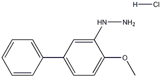 4-甲氧基-3-联苯肼盐酸盐 结构式