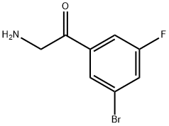 2-氨基-1-(3-溴-5-氟苯基)乙烷-1-酮 结构式