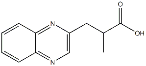 2-methyl-3-(quinoxalin-2-yl)propanoic acid 结构式