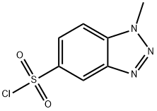 1-甲基-1H-苯并[D][1,2,3]三唑-5-磺酰氯 结构式