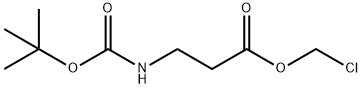 CHLOROMETHYL 3-((TERT-BUTOXYCARBONYL)AMINO)PROPANOATE 结构式