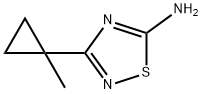 3-(1-methylcyclopropyl)-1,2,4-thiadiazol-5-amine 结构式