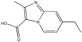 7-乙基-2-甲基咪唑并[1,2-A]吡啶-3-羧酸 结构式