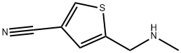 5-[(甲基氨基)甲基]噻吩-3-腈 结构式