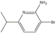 3-溴-6-异丙基吡啶-2-胺 结构式