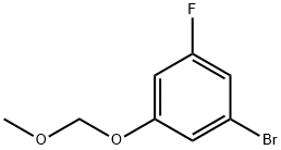 1-溴-3-氟-5-(甲氧基甲氧基)苯 结构式