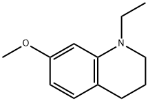 1-Ethyl-7-methoxy-1,2,3,4-tetrahydroquinoline 结构式