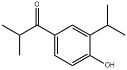 1-[4-羟基-3-(丙烷-2-基)苯基]-2-甲基丙烷-1-酮 结构式