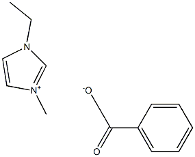 1-乙基-3-甲基咪唑苯甲酸盐 结构式