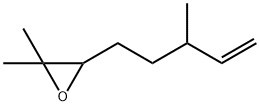 2,2-dimethyl-3-(3-methylpent-4-en-1-yl)oxirane 结构式