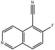 6-FLUOROISOQUINOLINE-5-CARBONITRILE 结构式